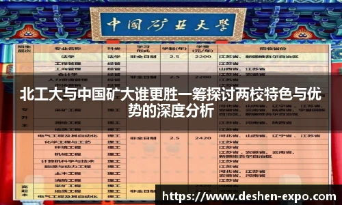 北工大与中国矿大谁更胜一筹探讨两校特色与优势的深度分析
